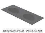 Plan vasque lavabo sur mesure : L 120 à 201 x P 40 à 51 cm, finition lisse mate, 10 couleurs au choix, Anti bactérien, résine Akrytan® teinté dans la masse, Livraison Offerte.